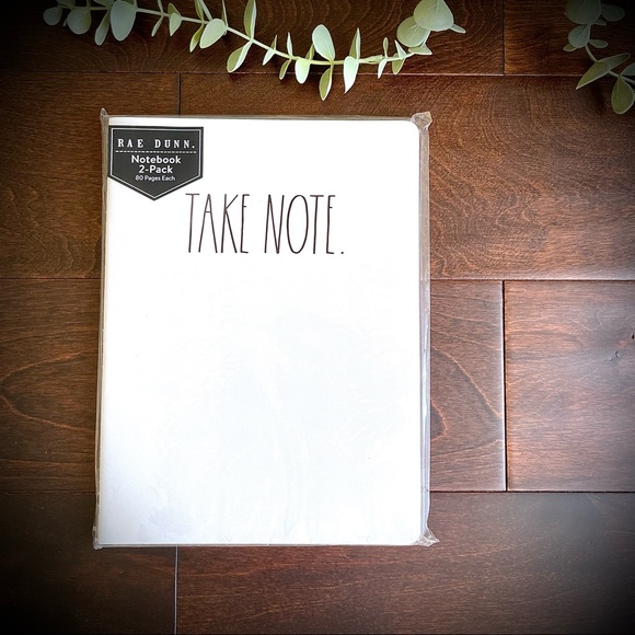 Rae Dunn Notebooks 2-Pack NWT